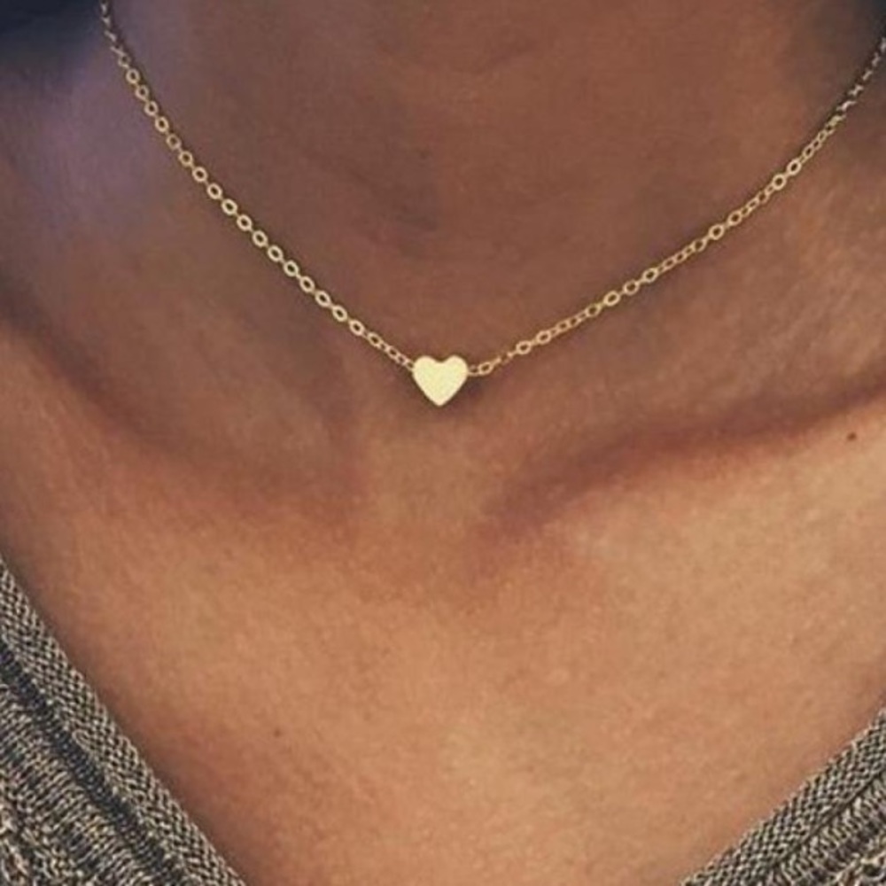NEW Gold Heart Pendent Necklace